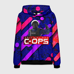 Толстовка-худи мужская C-OPS, цвет: 3D-черный