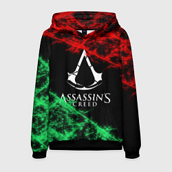 Толстовка-худи мужская Assassin’s Creed: Red & Green, цвет: 3D-черный