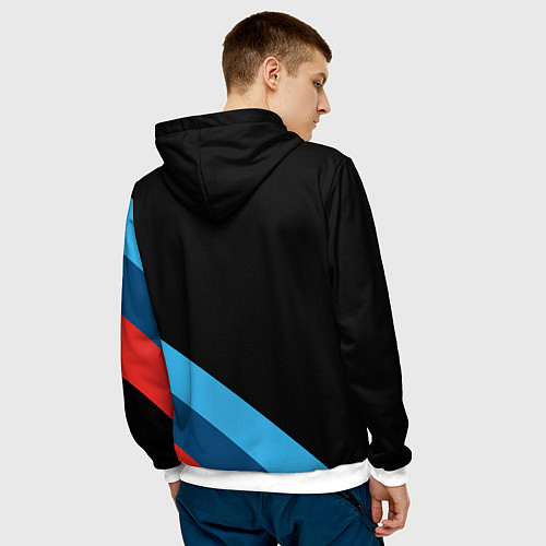 Мужская толстовка BMW / 3D-Белый – фото 4