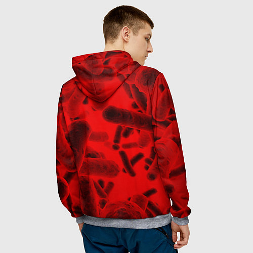 Мужская толстовка PLAGUE INC / 3D-Меланж – фото 4