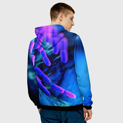 Мужская толстовка PLAGUE INC / 3D-Черный – фото 4