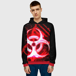 Толстовка-худи мужская Plague Inc ShB Oko, цвет: 3D-красный — фото 2