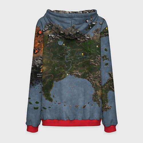 Мужская толстовка ГЕРОИ 3 / 3D-Красный – фото 2