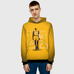 Толстовка-худи мужская Kobe Bryant, цвет: 3D-черный — фото 2