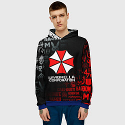 Толстовка-худи мужская RESIDENT EVIL UMBRELLA CORP, цвет: 3D-синий — фото 2