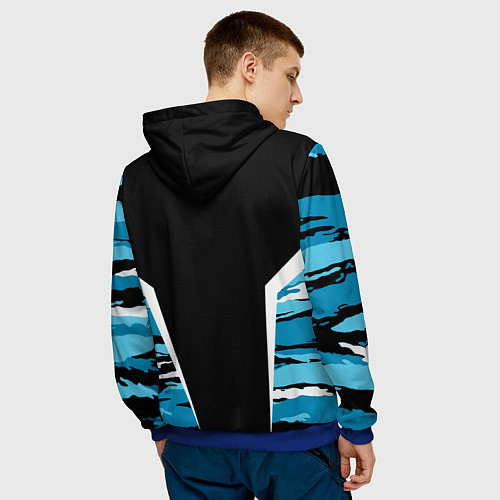 Мужская толстовка Камуфляж ВДВ / 3D-Синий – фото 4