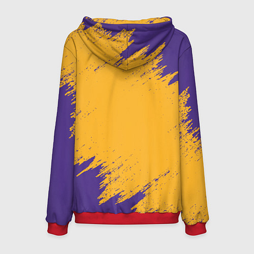 Мужская толстовка LA LAKERS / 3D-Красный – фото 2