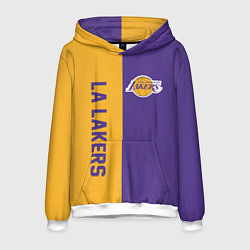 Толстовка-худи мужская LA LAKERS, цвет: 3D-белый