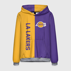 Толстовка-худи мужская LA LAKERS, цвет: 3D-меланж