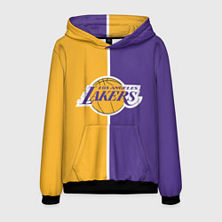 Толстовка-худи мужская LA LAKERS, цвет: 3D-черный