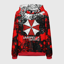 Толстовка-худи мужская UMBRELLA CORP, цвет: 3D-красный