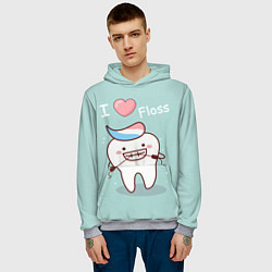 Толстовка-худи мужская Tooth, цвет: 3D-меланж — фото 2
