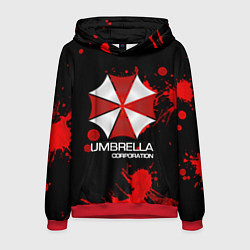 Толстовка-худи мужская UMBRELLA CORP, цвет: 3D-красный