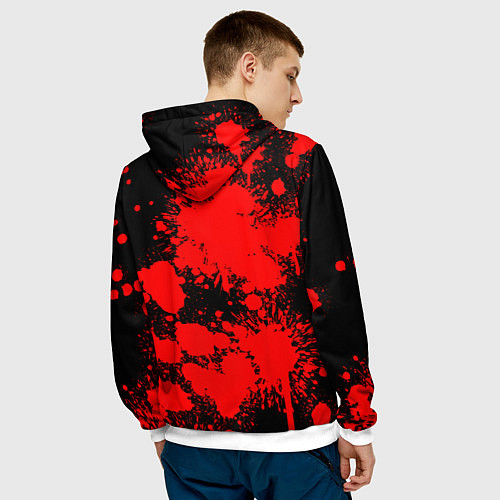 Мужская толстовка UMBRELLA CORP / 3D-Белый – фото 4