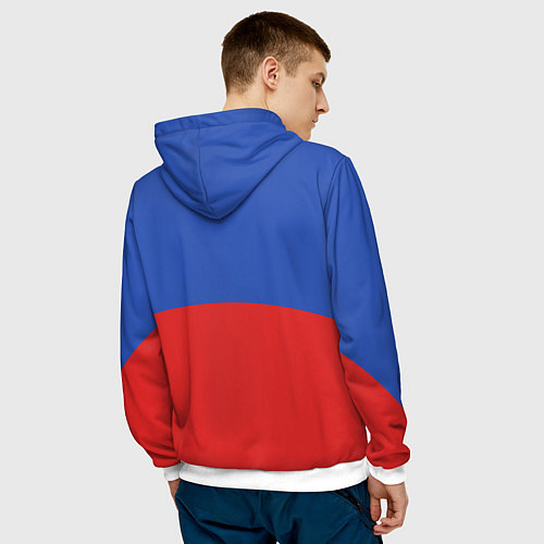 Мужская толстовка Борьба / 3D-Белый – фото 4