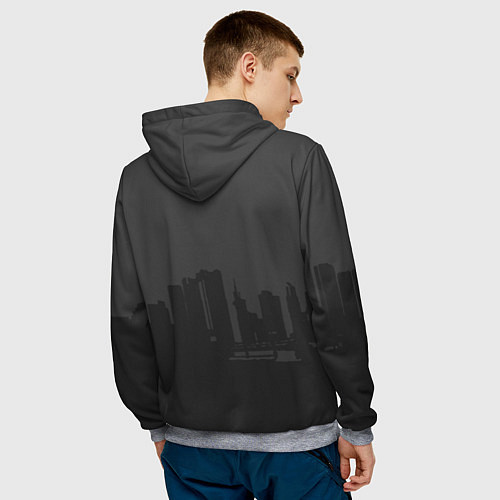 Мужская толстовка ROCKSTAR / 3D-Меланж – фото 4