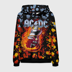 Толстовка-худи мужская ACDC, цвет: 3D-черный