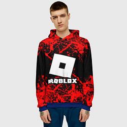 Толстовка-худи мужская Roblox, цвет: 3D-синий — фото 2