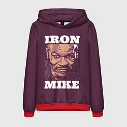 Толстовка-худи мужская Mike Tyson, цвет: 3D-красный