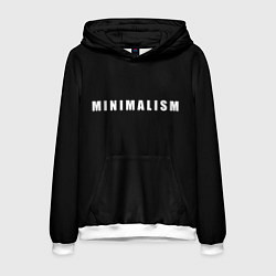 Толстовка-худи мужская Minimalism, цвет: 3D-белый