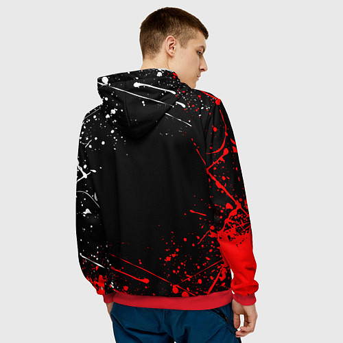 Мужская толстовка DEAD BY DAYLIGHT / 3D-Красный – фото 4