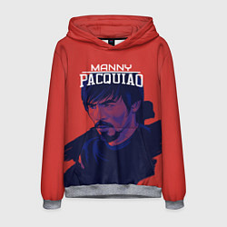 Толстовка-худи мужская Manny Pacquiao, цвет: 3D-меланж