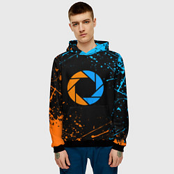 Толстовка-худи мужская PORTAL, цвет: 3D-черный — фото 2