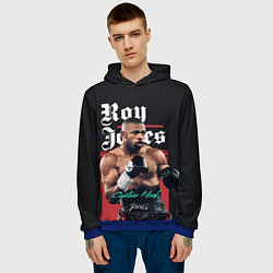 Толстовка-худи мужская Roy Jones, цвет: 3D-синий — фото 2