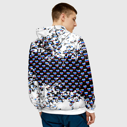 Мужская толстовка CountryHumans / 3D-Белый – фото 4