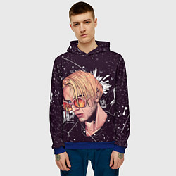 Толстовка-худи мужская PYROKINESIS, цвет: 3D-синий — фото 2