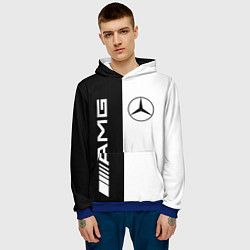 Толстовка-худи мужская MERCEDES AMG, цвет: 3D-синий — фото 2