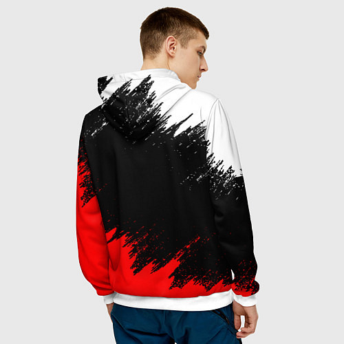 Мужская толстовка NISSAN GTR / 3D-Белый – фото 4