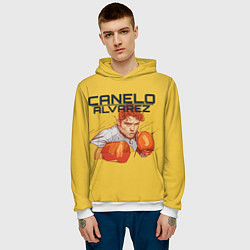 Толстовка-худи мужская Canelo Alvarez, цвет: 3D-белый — фото 2