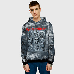 Толстовка-худи мужская Iron Maiden, цвет: 3D-черный — фото 2