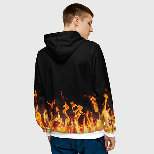 Мужская толстовка AUDI / 3D-Белый – фото 4