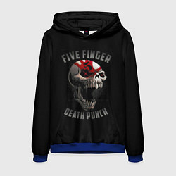 Толстовка-худи мужская Five Finger Death Punch, цвет: 3D-синий