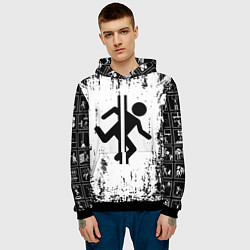 Толстовка-худи мужская PORTAL, цвет: 3D-черный — фото 2