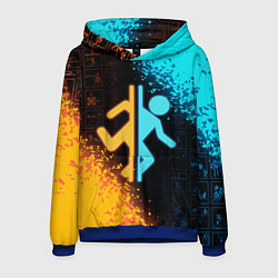 Толстовка-худи мужская PORTAL, цвет: 3D-синий