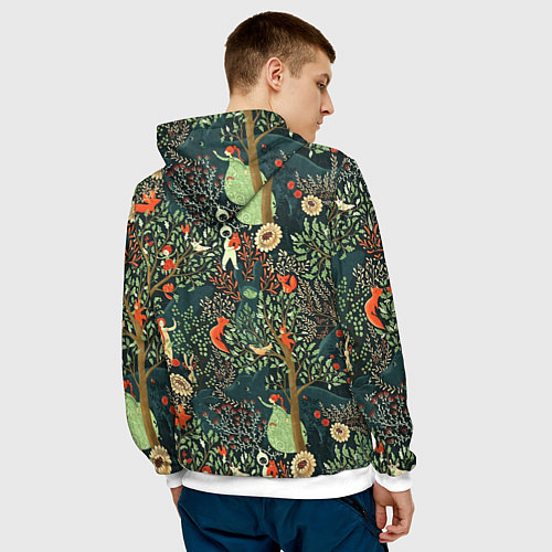 Мужская толстовка Abstraction Pattern / 3D-Белый – фото 4