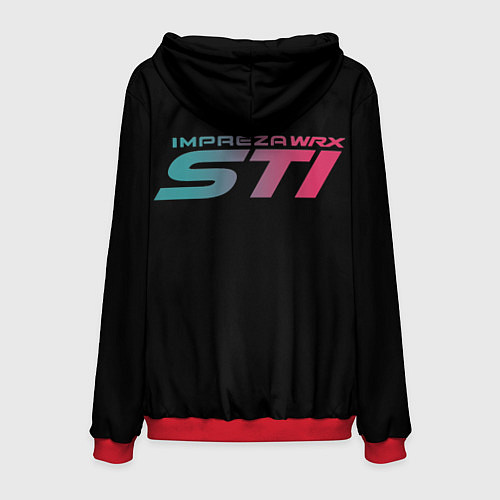 Мужская толстовка SUBARUСпина / 3D-Красный – фото 2