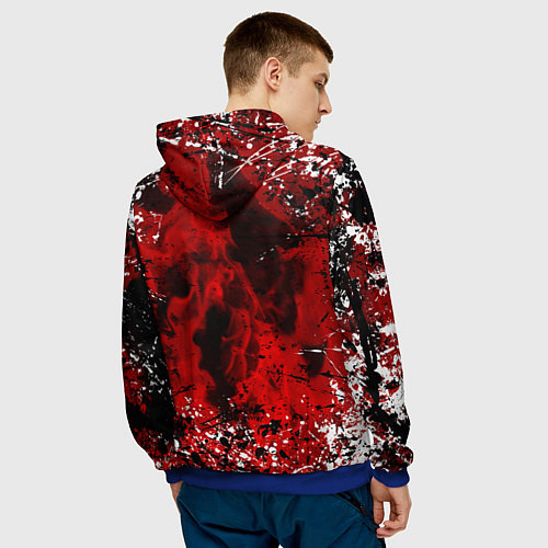 Мужская толстовка Алиса / 3D-Синий – фото 4