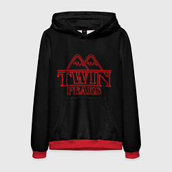 Толстовка-худи мужская Twin Peaks, цвет: 3D-красный