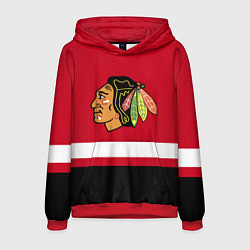 Толстовка-худи мужская Chicago Blackhawks, цвет: 3D-красный