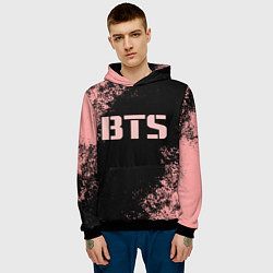 Толстовка-худи мужская BTS, цвет: 3D-черный — фото 2