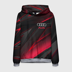Толстовка-худи мужская AUDI, цвет: 3D-меланж