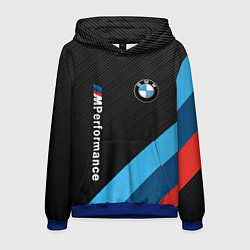 Толстовка-худи мужская BMW M PERFORMANCE, цвет: 3D-синий