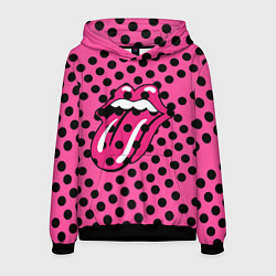 Мужская толстовка Rolling stones pink logo