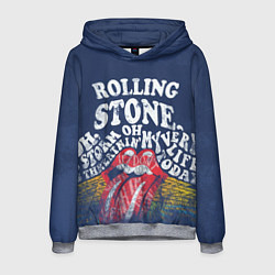 Толстовка-худи мужская Rolling Stone, цвет: 3D-меланж