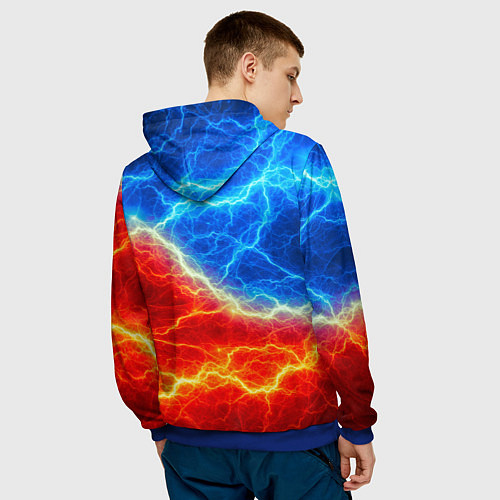 Мужская толстовка СОНИК / 3D-Синий – фото 4