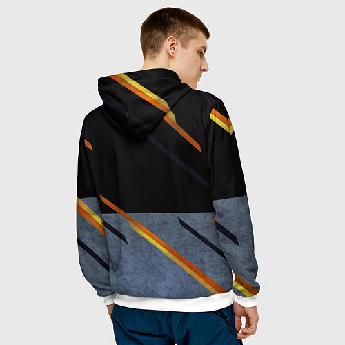 Мужская толстовка Extremis Malis / 3D-Белый – фото 4